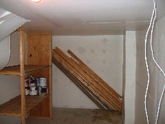 Materials in storeroom