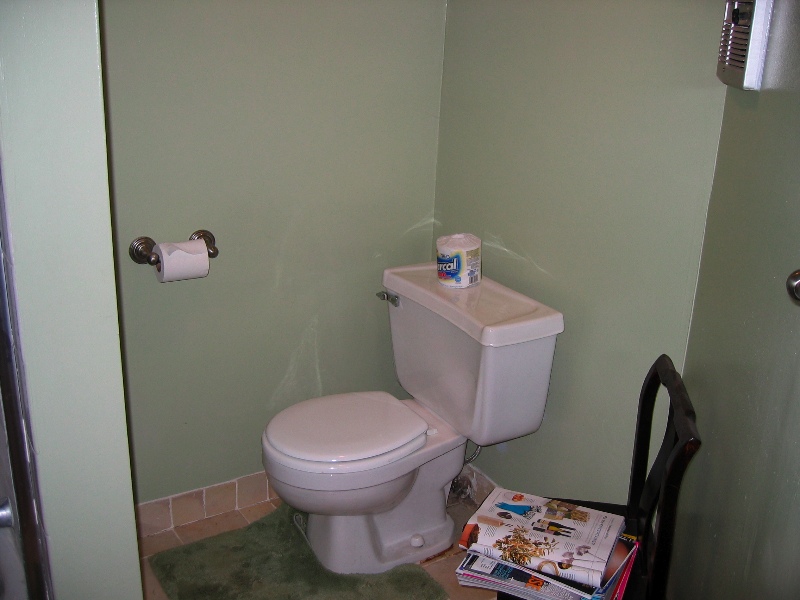 Upstairs commode