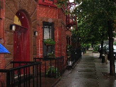 Building entrance & 1R