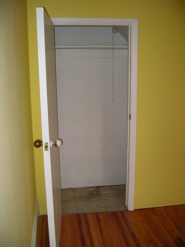 Closet under stairs