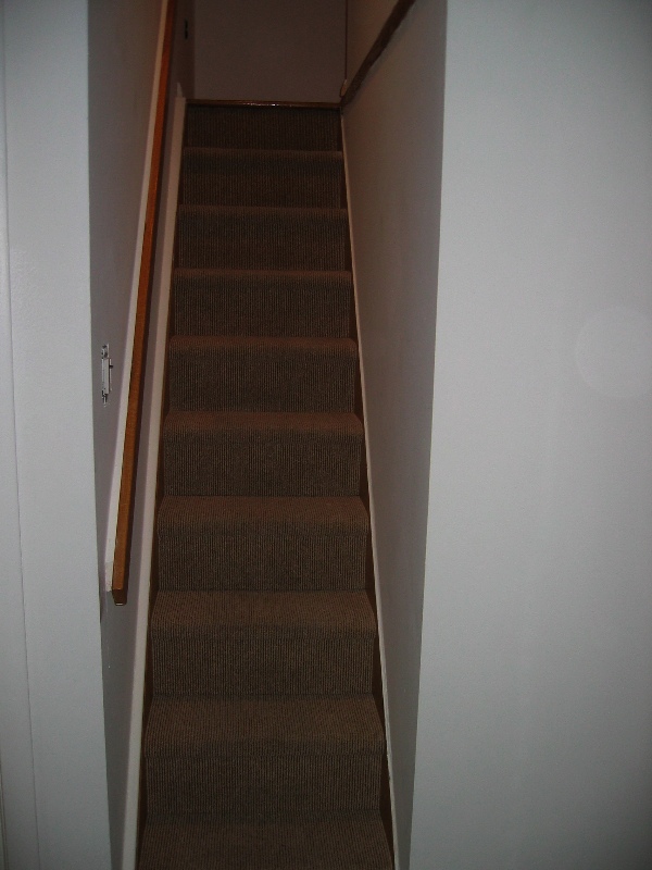 Loft stairs, from bottom