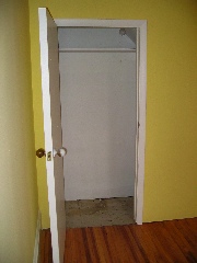 Closet under stairs