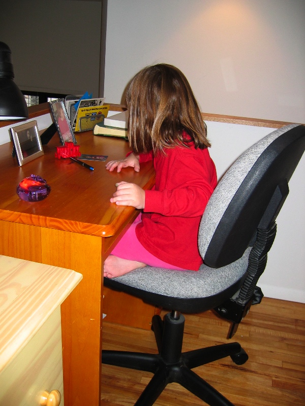 Looking at her picture