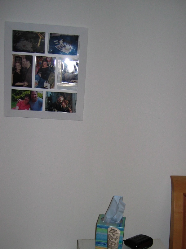 Pictures over the bed