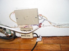 grey painted white goes downstairs