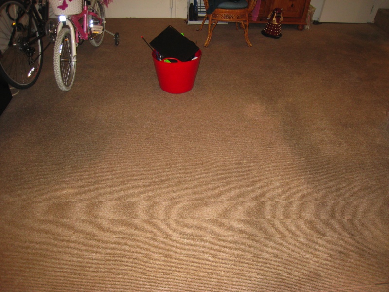 stained rug