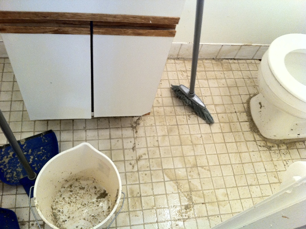 Water source, littered