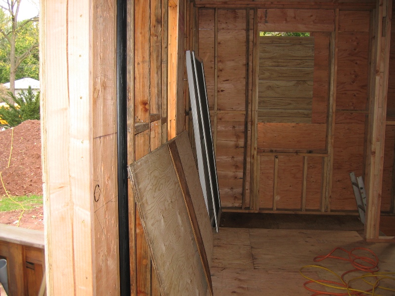Pantry & deck, from kitchen