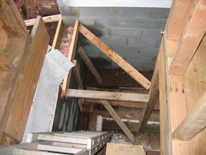 Basement under pantry