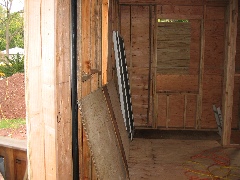Pantry & deck, from kitchen