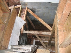 Basement under pantry