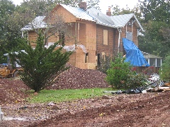 From the yard, with mud