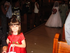 Julia the Flower Girl!!!