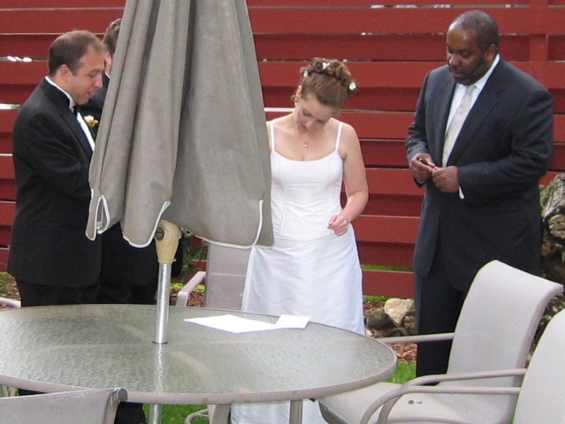 The judge supervises the legal paperwork