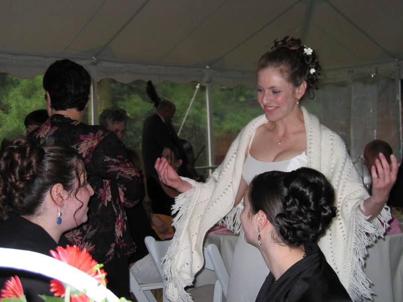 The shawl came with the toast