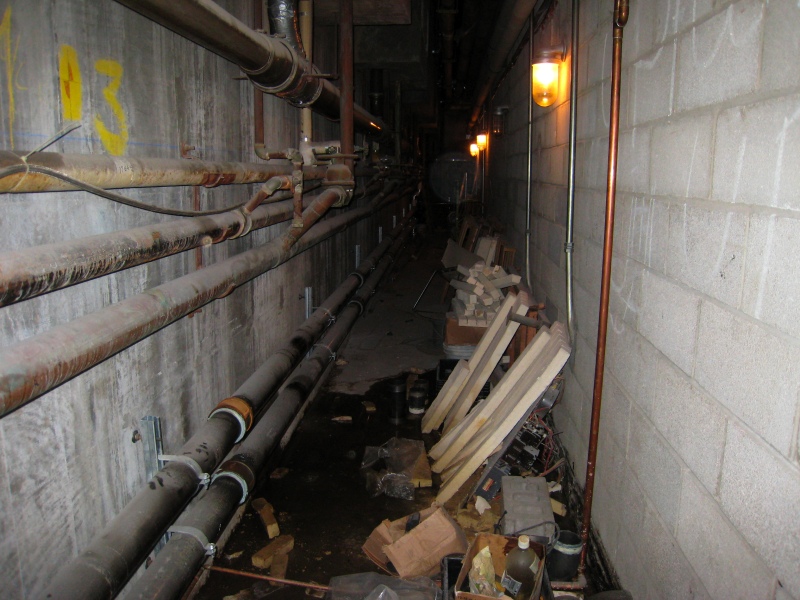 Leak behind the server room