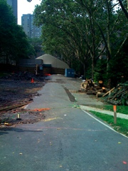 Electrical vault goes under the lot (iPhone)