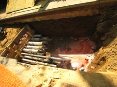 Capped pipes, mostly for power