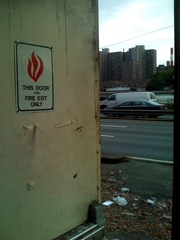 This door for fire exit only