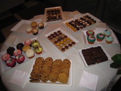 Full complement of desserts