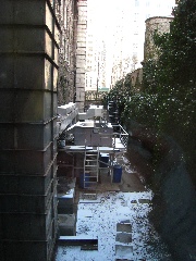 Back of Theobald Smith Hall (my building)