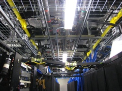 Center aisle & busy ceiling