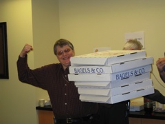 Mighty Tony carries 6 empties