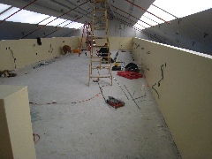 Upstairs is smaller than downstairs