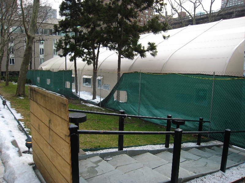 I don't know if the fencing is temporary