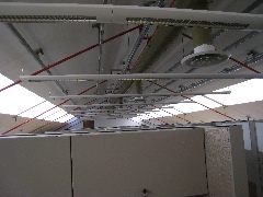 Everything hangs from the struts