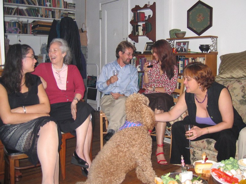 Bathsheba, Stefanie, Seth, Julieta, Lynne, and Leo (woof!)