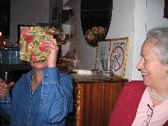 Theresa hides from the Paparazzi